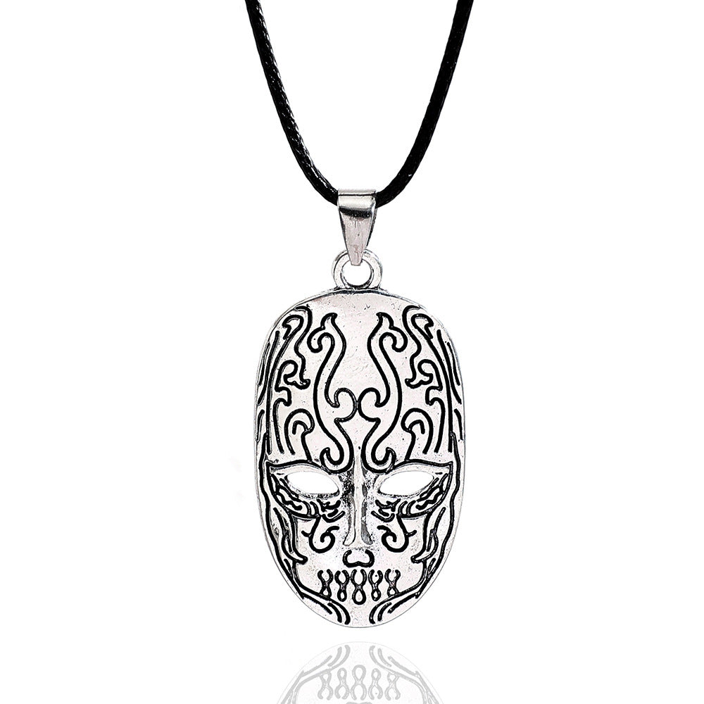 Men's Films Television Series Death Mask Head Long Pendants