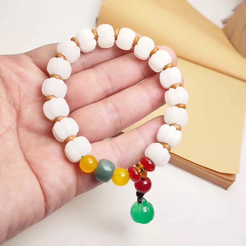 Bodhi Pumpkin Crafts Gift Buddha Beads Bracelet