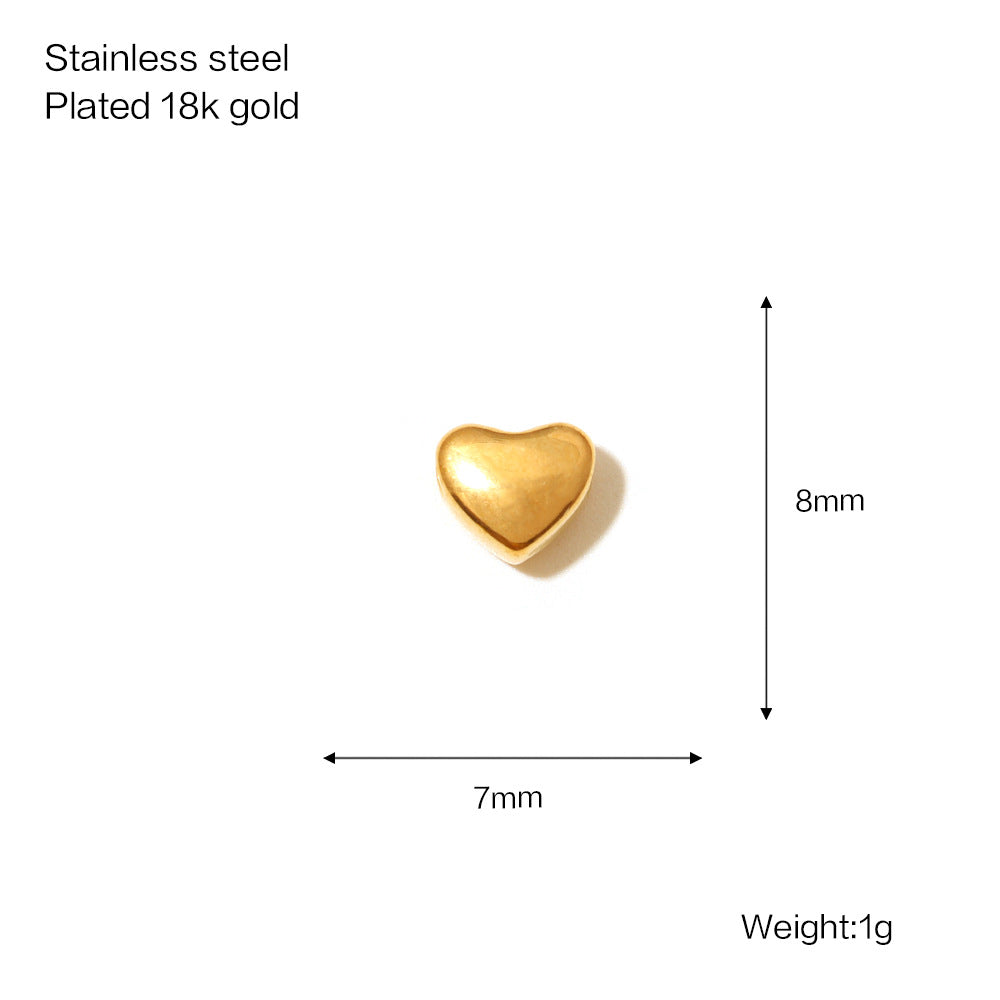 Versatile Women's Stainless Steel Gold-plated Bow Jewelry Accessories