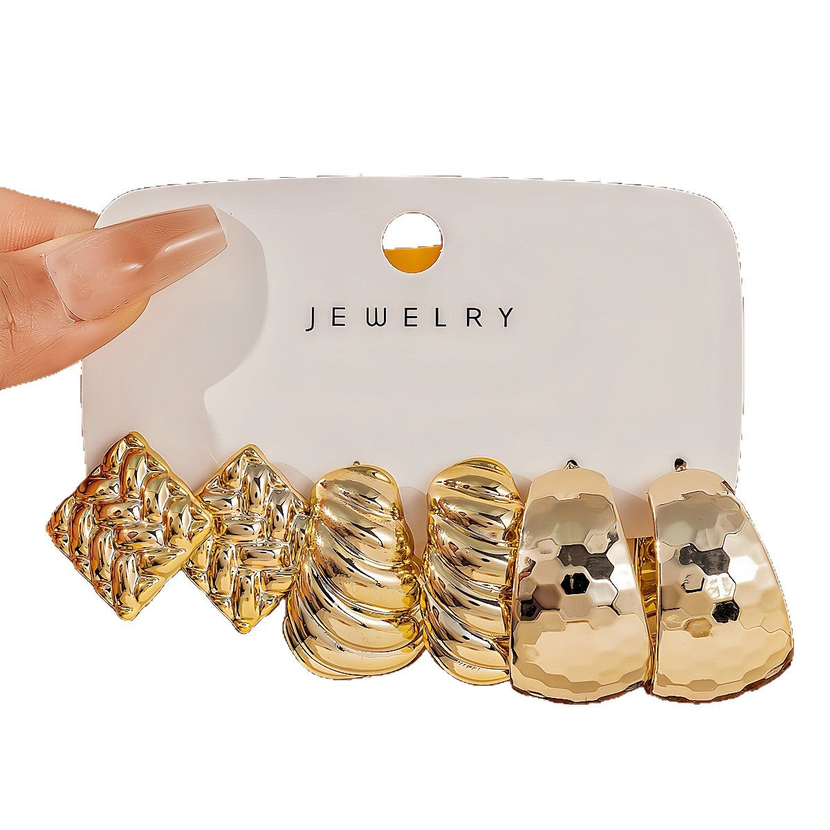 Simple Creative Personality Type Water Drop Beanie Rings