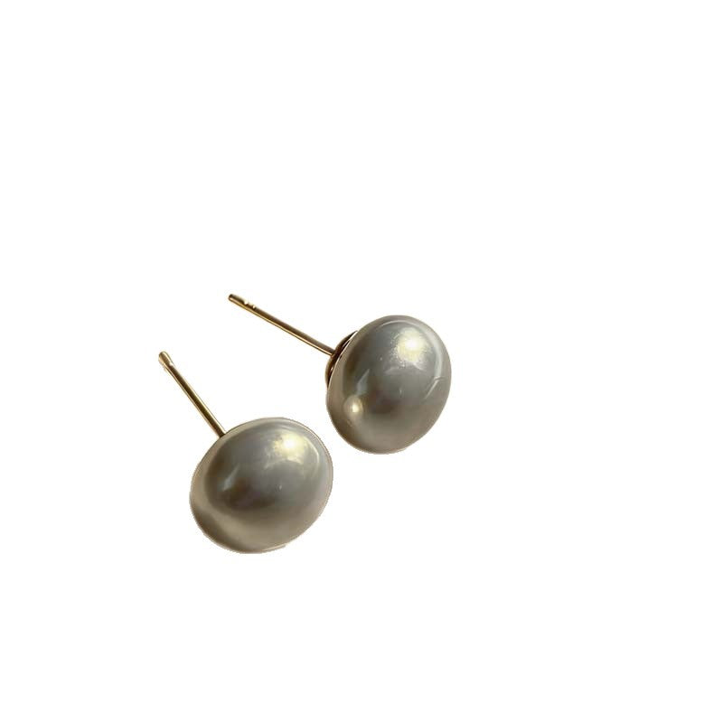 Women's Steamed Bread Aurora Gray Pearl For Light Luxury Temperament High-grade Rings