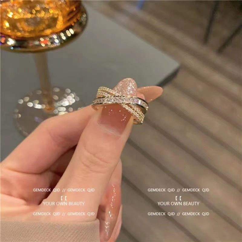 Snake Female Design Sense Personalized Opening Index Finger Light Luxury Rings