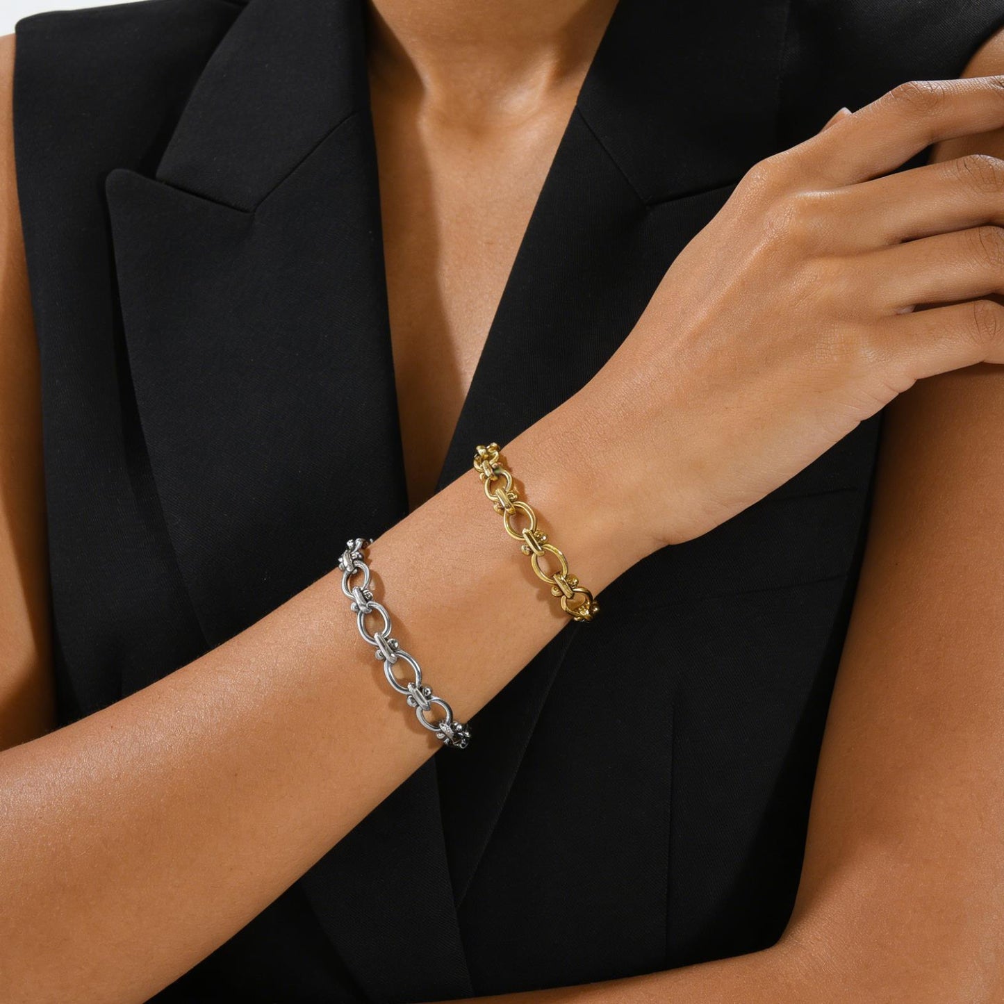 Thick Chain Female Fashion Personality Titanium Steel Bracelet