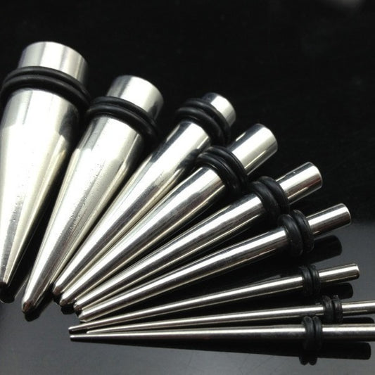 Stainless Steel Sharp Cone Ear Amplifier Earrings