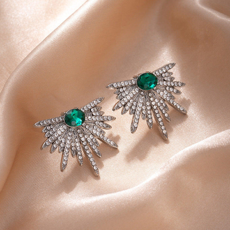Personalized Wings Full-jeweled Exaggerated Shiny Asterism Female Earrings