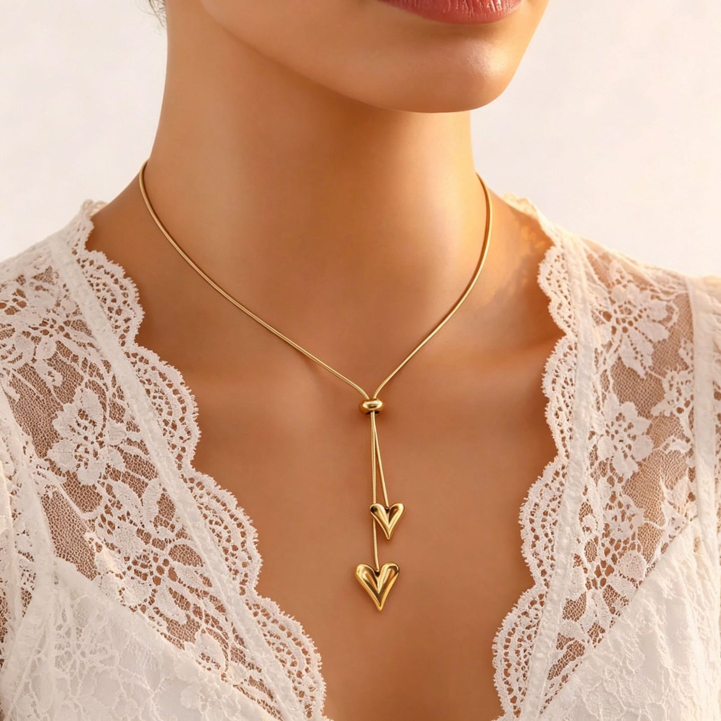Drawable Heart Personalized Sweet Stainless Steel Necklace