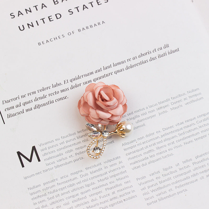 Flower Brooch Classic Style Simple Stylish Corsage Decorative Brooches
