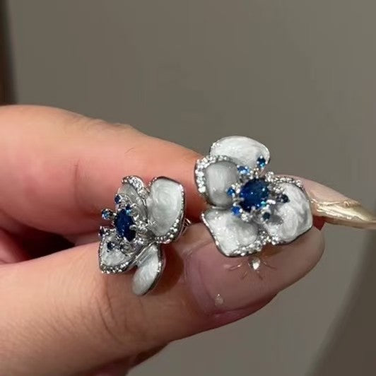 Women's Three-dimensional Flower For Chinese Style Light Luxury High-grade Temperament Expensive Rings