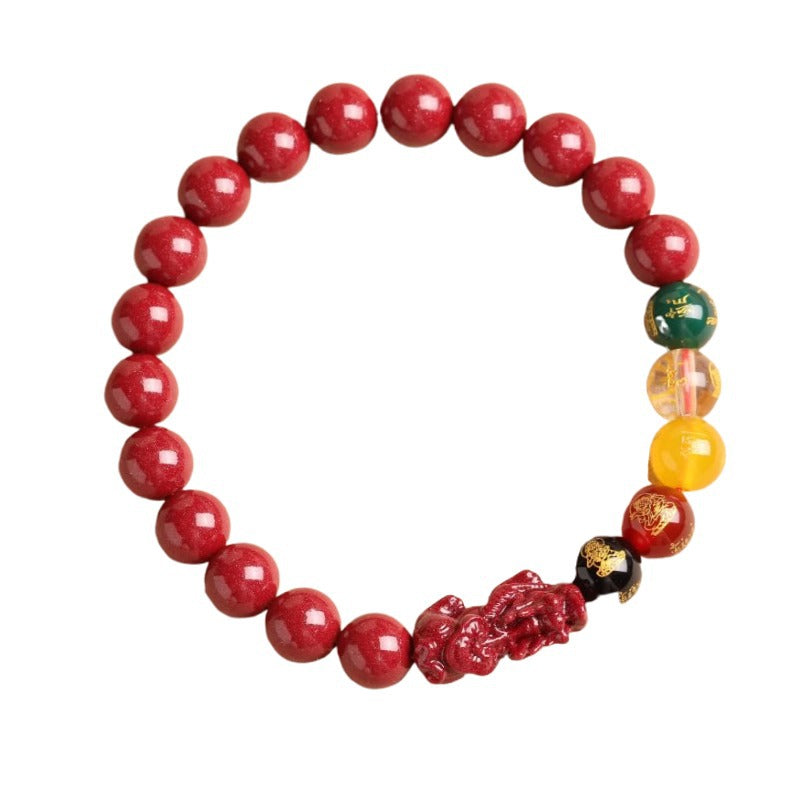 Cinnabar Five Gods Of Wealth Female Life Lucky Bracelets