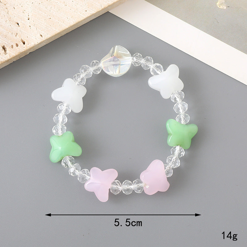 Graceful Crystal Super Moonstone Couple Girlfriends Bracelet