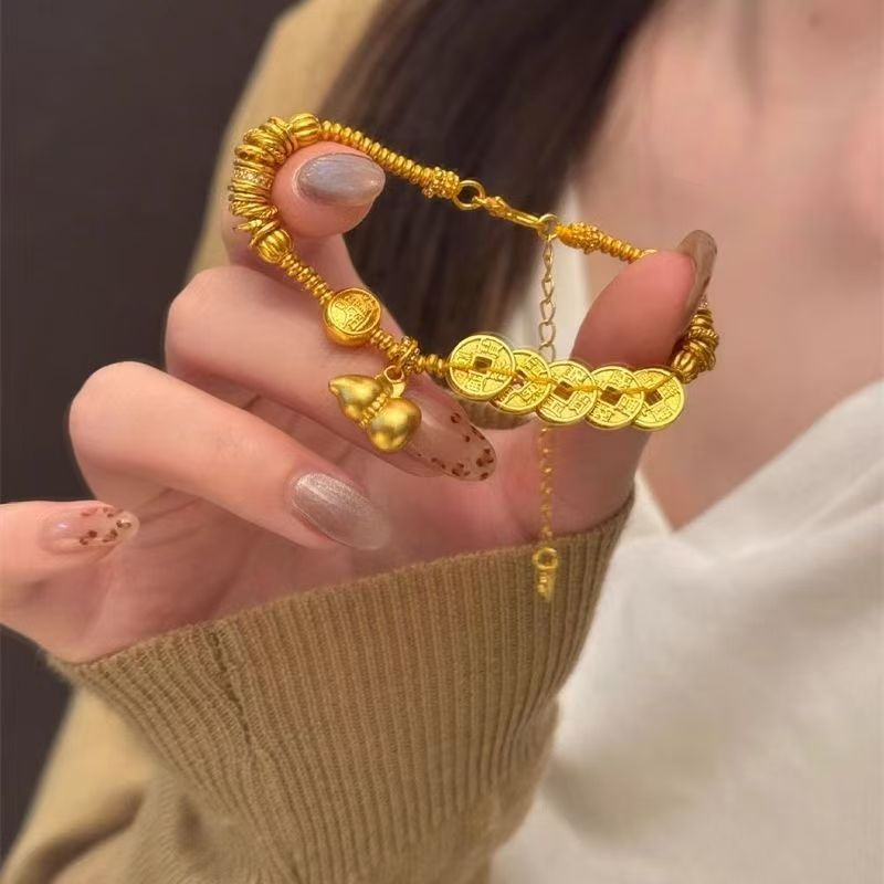 Ancient Gourd Winding Chinese Retro Minority Girlfriend Handmade Gift National Bracelet