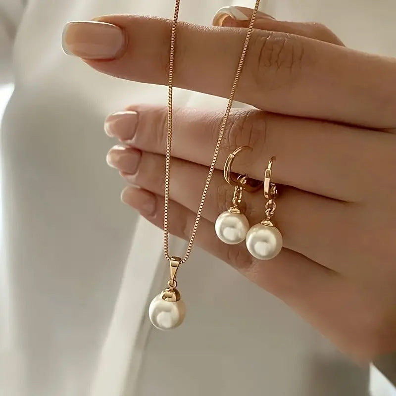 Dignified Sense Of Design Light Luxury Imitation Jewelry Set