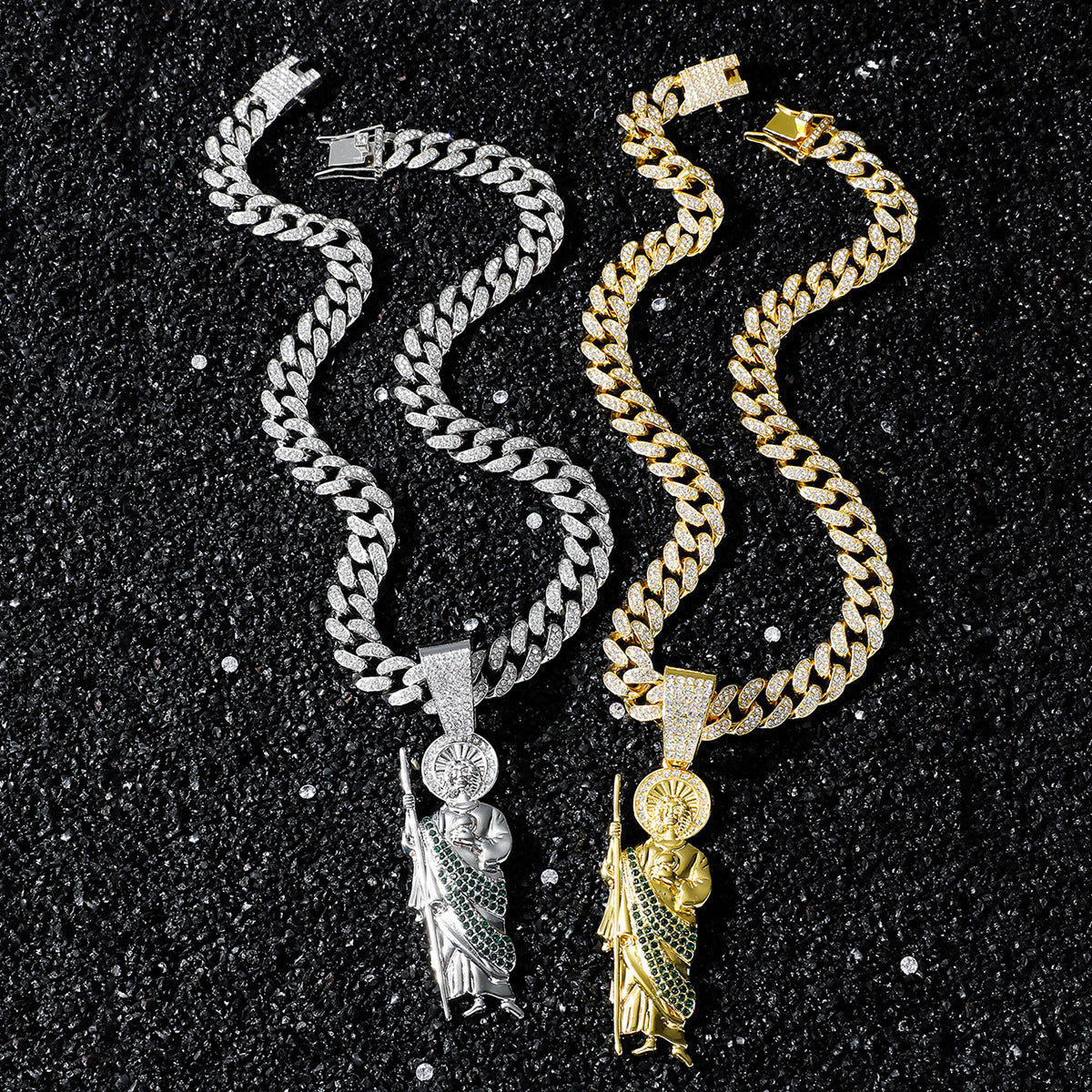 Personalized Hip Hop Style Religious Holy Jude Necklaces