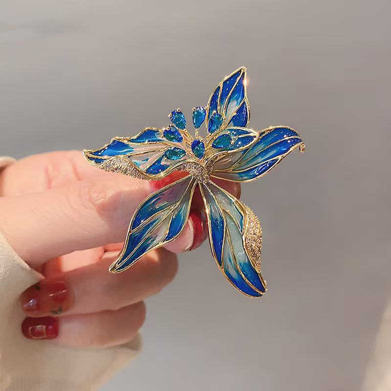 Women's Flower Corsage Pin Antique Temperament Pearl Peony Brooch Brooches