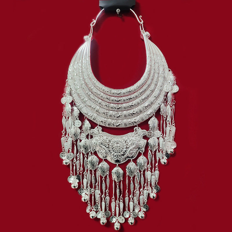 Ethnic Style Miao Sier Zodiac Bell Collar