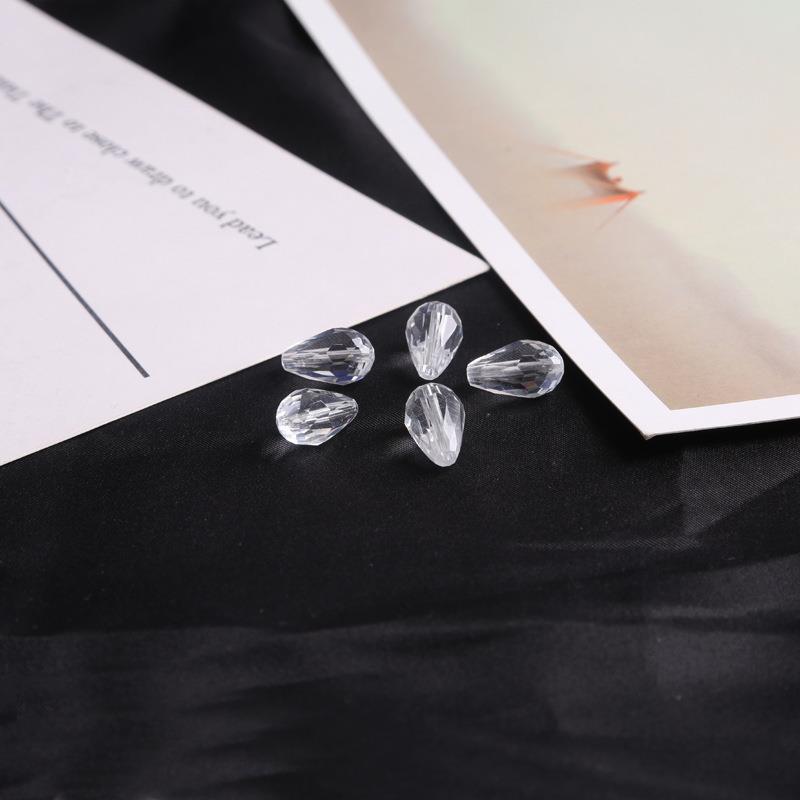 Drop-shaped Glass Crystal Loose Beads Handmade Rings