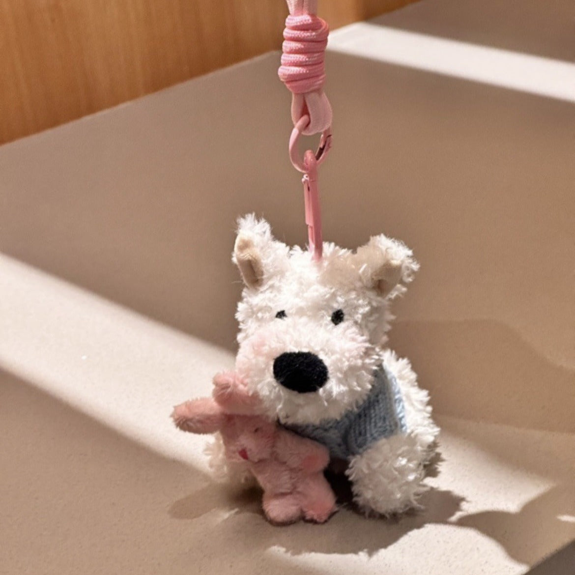 Highland Scrawled Puppy Plush Doll Backpack Cute Hanging Ornaments