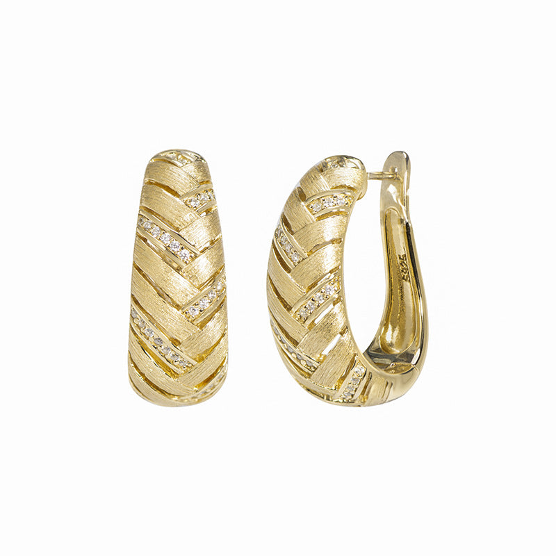 Minority Design High-grade Sier Plated Versatile Fashion Earrings