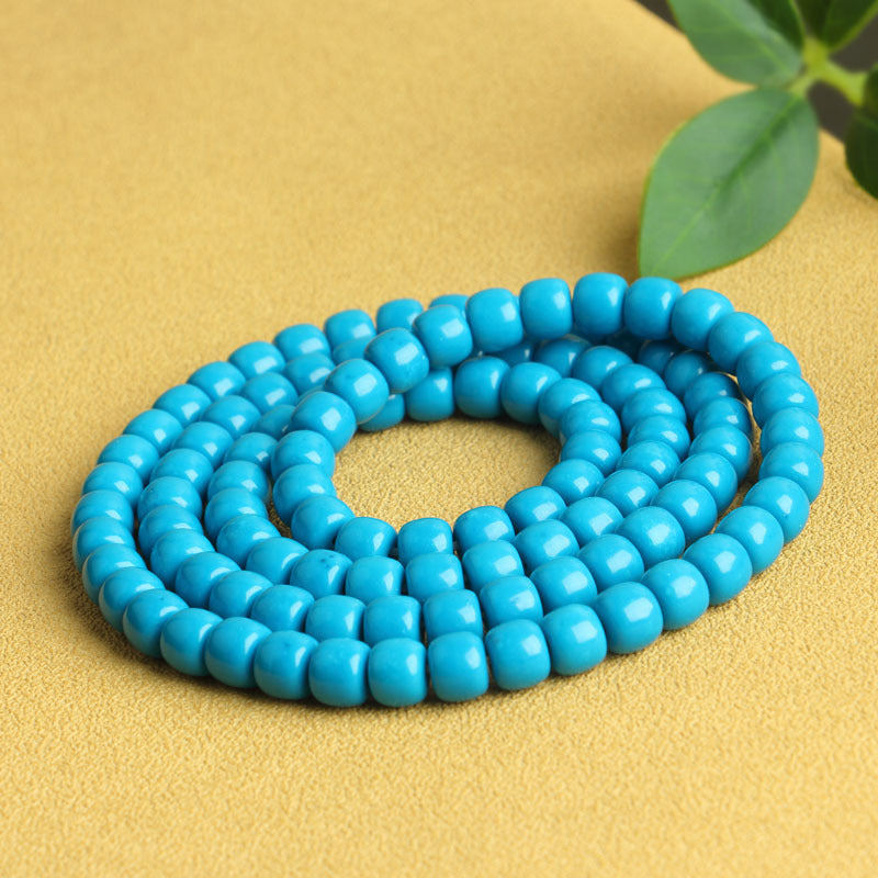 High Porcelain Turquoise Explosion Flower Round Beads Bead Glaze Bracelets