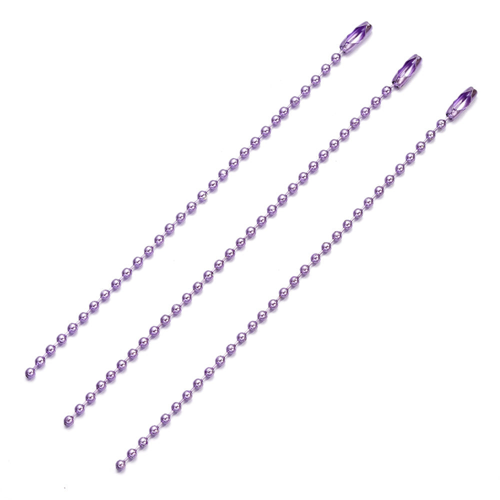 Bead Metal Wave Chain Tag Key Jewelry Accessories