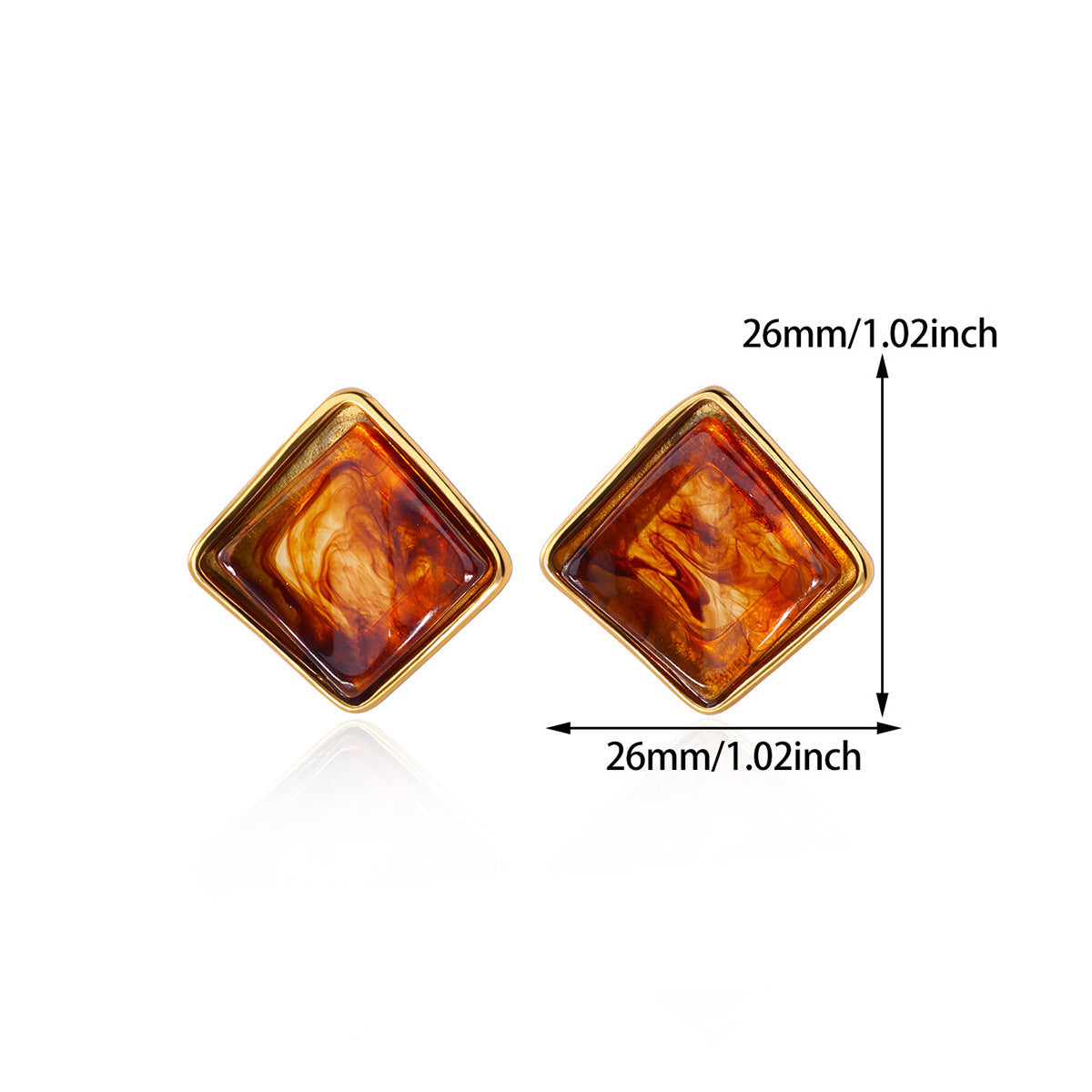Women's Coffee Color For Light Luxury Temperament High Sense Earrings