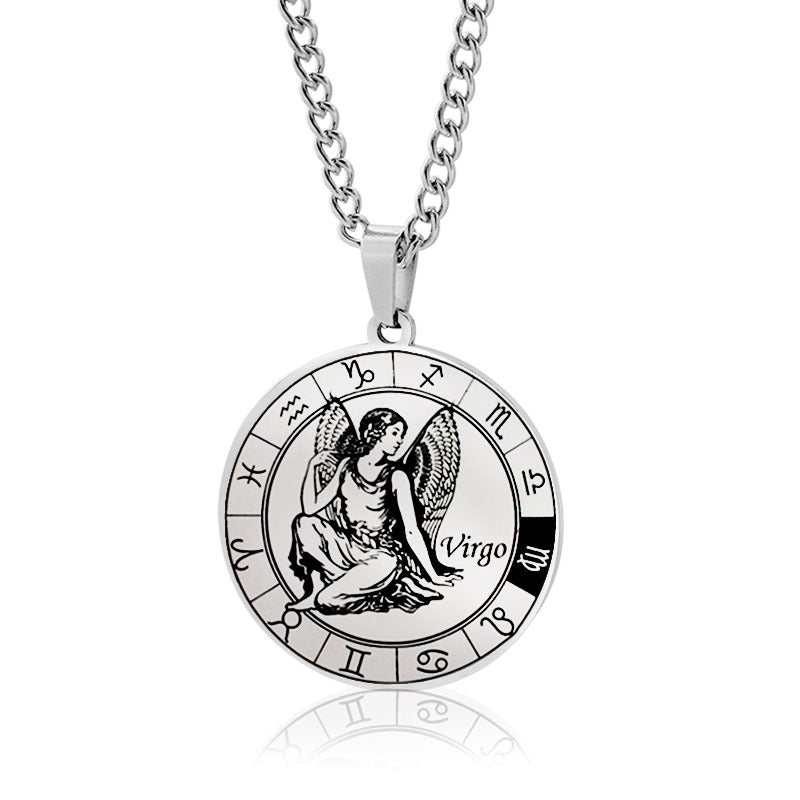 Men's Constellation Titanium Steel Power Style Personalized Necklaces