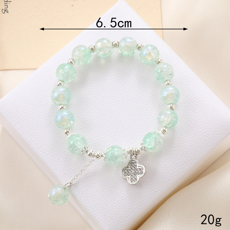 Graceful Crystal Super Moonstone Couple Girlfriends Bracelet