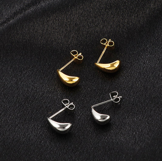 Women's Personalized Small Drop Colorfast French Retro Earrings