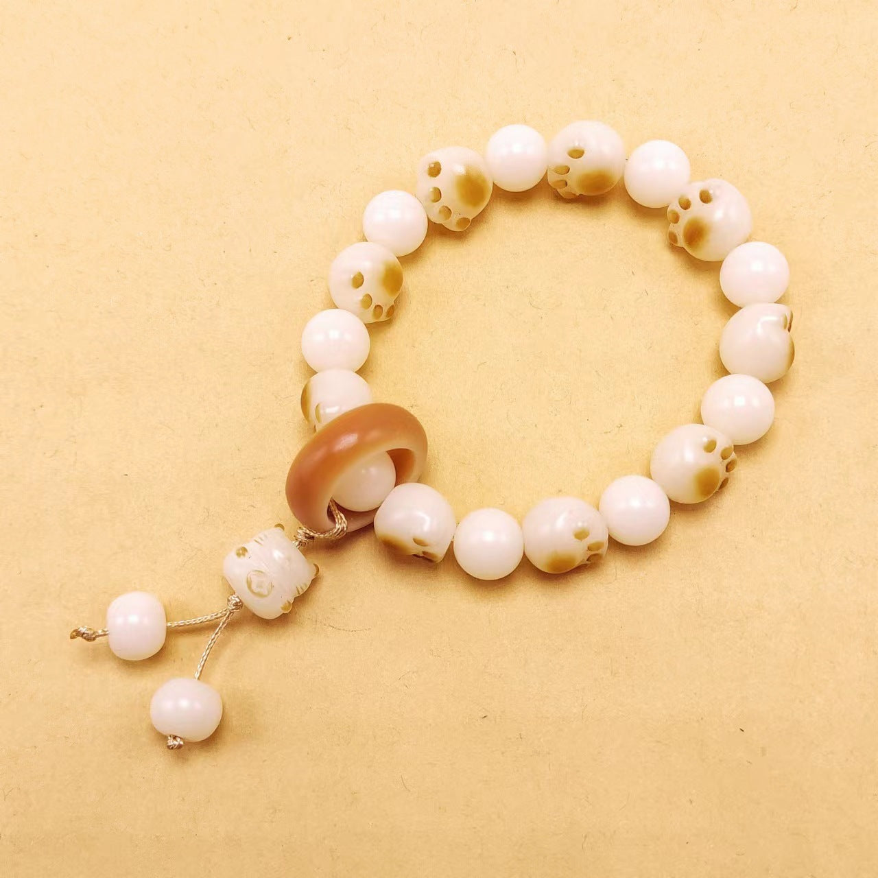 Bodhi With Weathered Flexible Hand-made Cotton Threads Tassel Pliable Rings