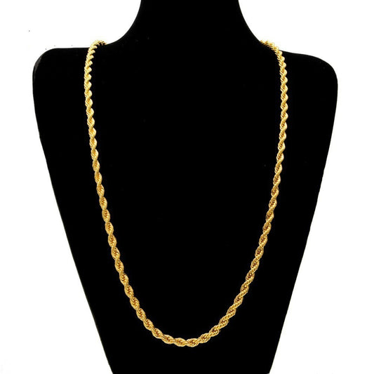 Stainless Steel Twist Simple Temperament Vacuum Necklaces