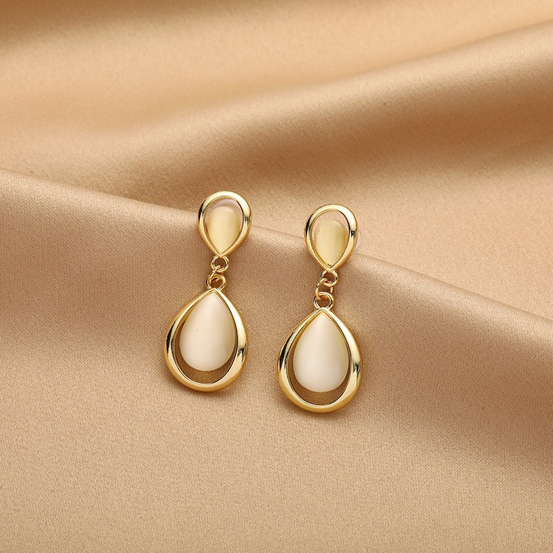 Women's Sier Needle Korean Simple Niche Temperament Earrings