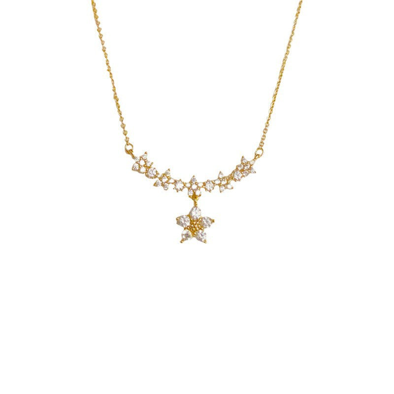 Exquisite Star For Light Design Clavicle Necklace