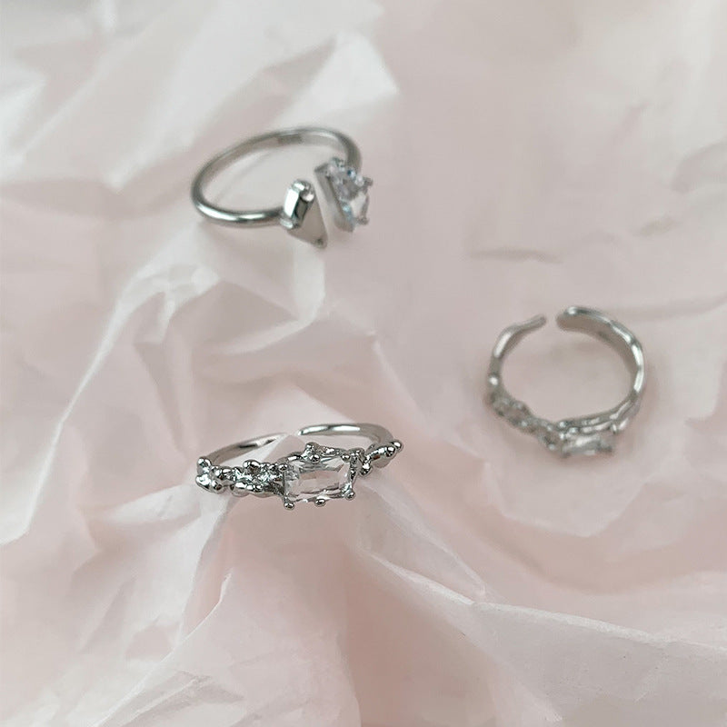 Women's Light Luxury Design Sense Niche Exquisite Cold Style Ring