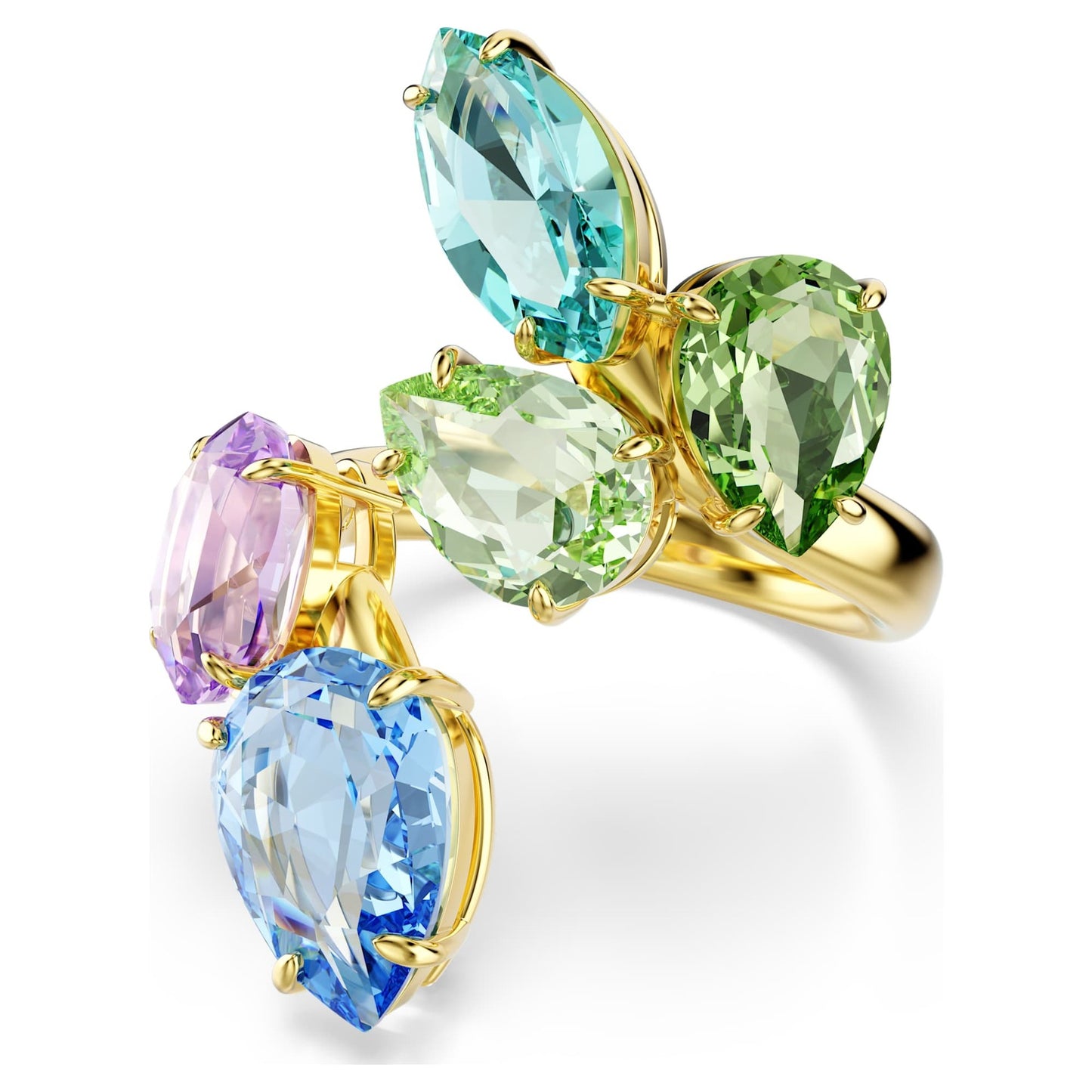 Fashion Austrian Crystal Flower Dopamine Exquisite Jewelry Set