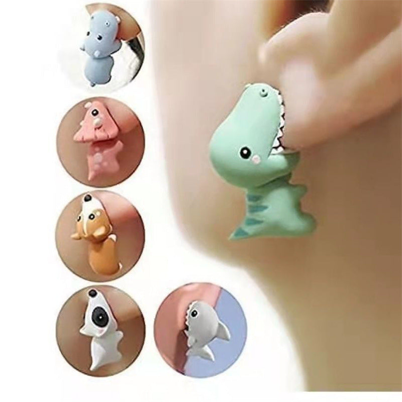 Cute Dinosaur Mini Cartoon Animal Refreshing Shark Rings