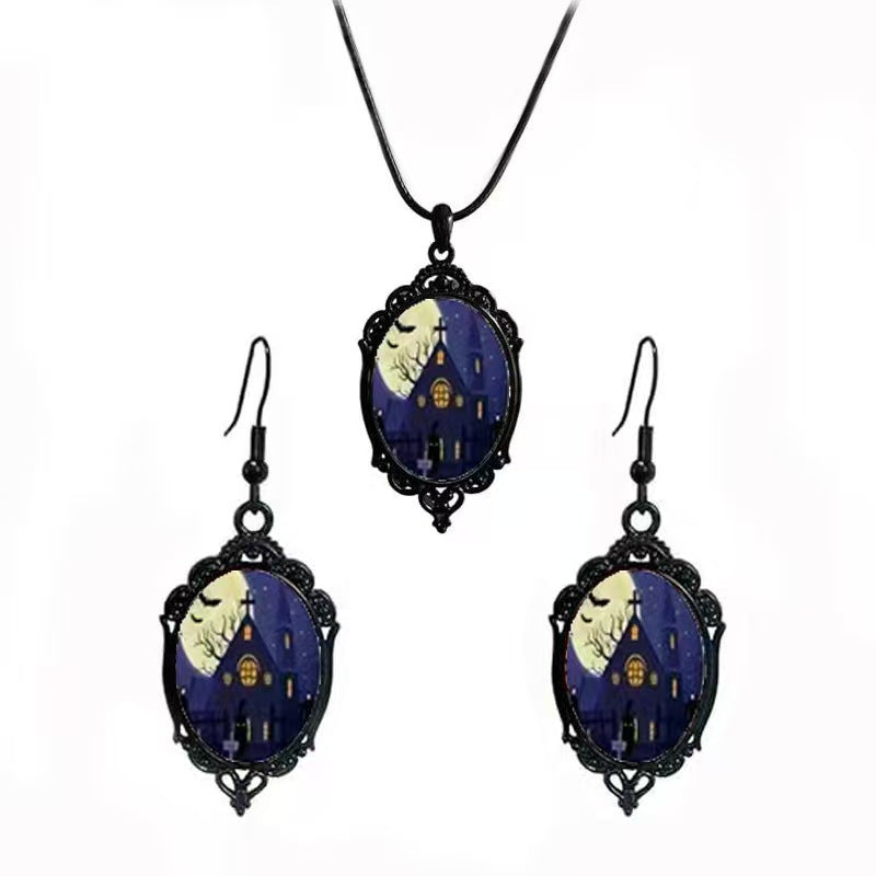 Fashion Elegant Glass Suite Romantic Gift Jewelry Set