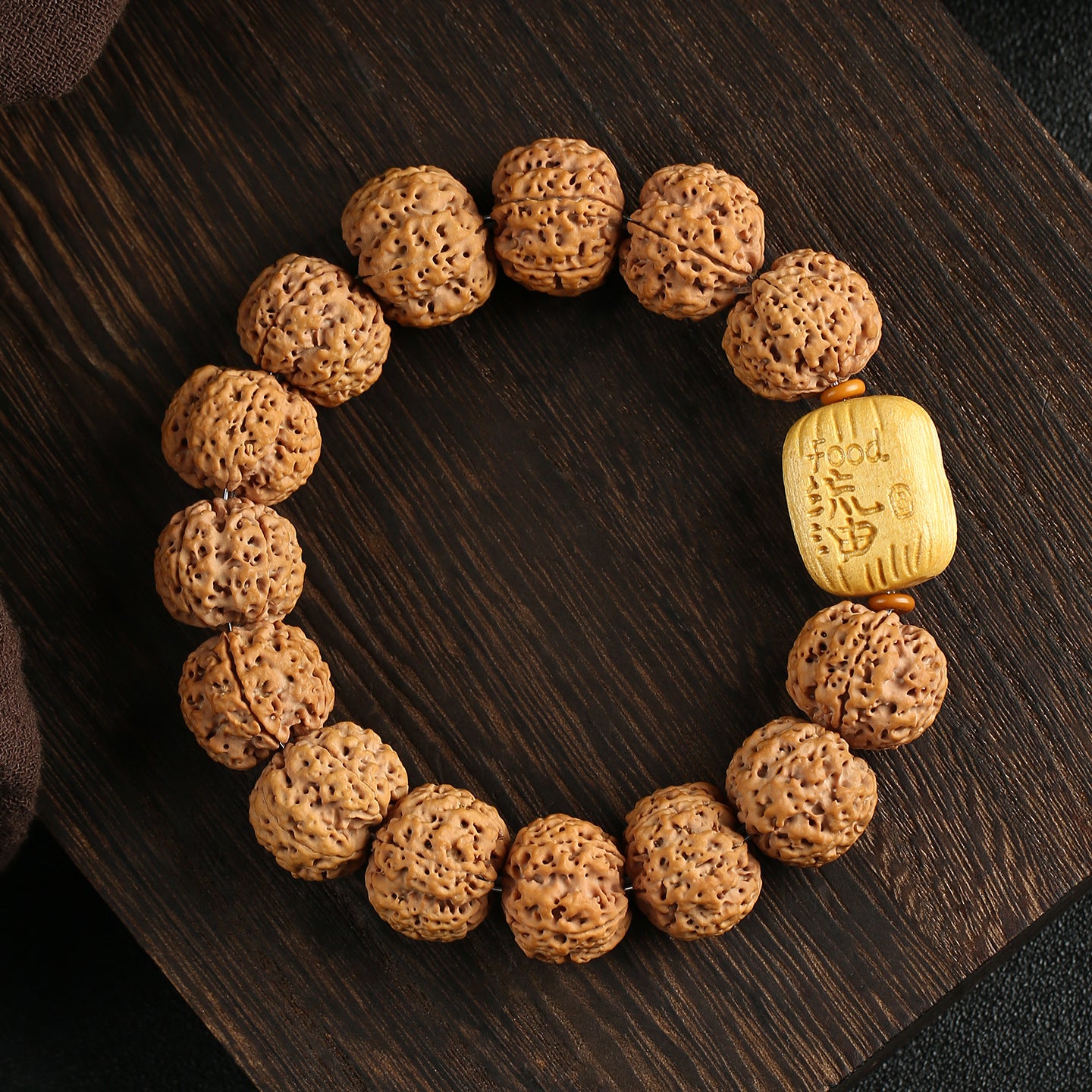 Men's Nepal Pipal Tree Seed Corpulent Five Faces Bracelet