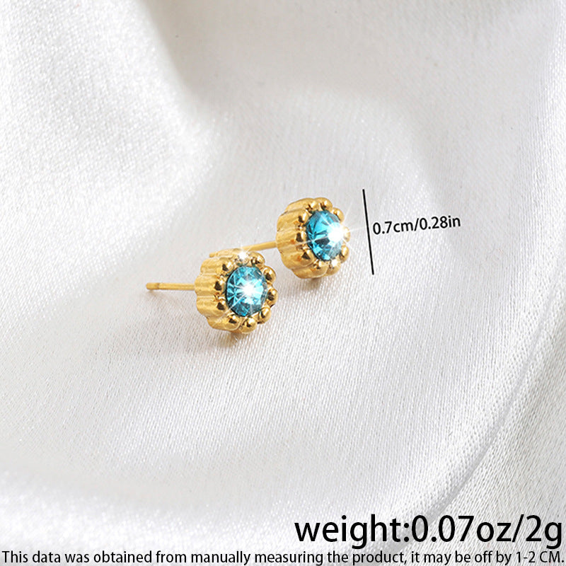 High-grade Fashionable Versatile Micro Diamond Butterfly Earrings