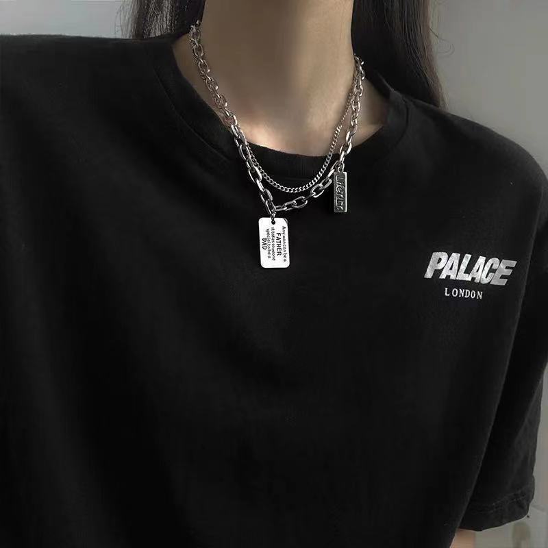 Women's & Men's Letter Bear Sweater Chain For Trendy Pullover Necklaces