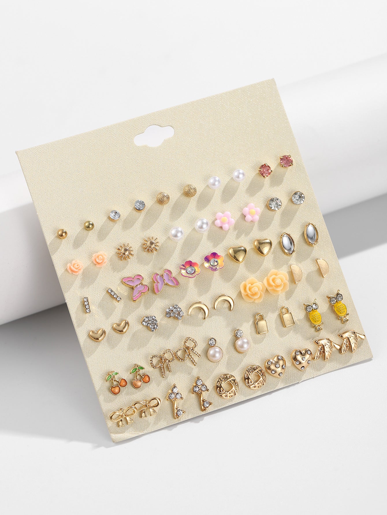 Glamorous Bow Flower Starfish Butterfly Combination Rings