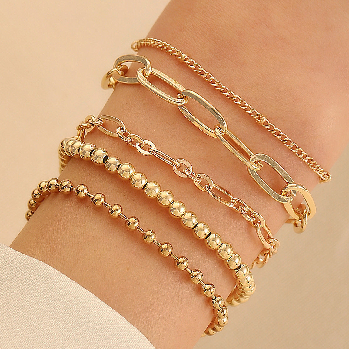 Trendy Alloy Combination Punk Hip Hop Bracelets