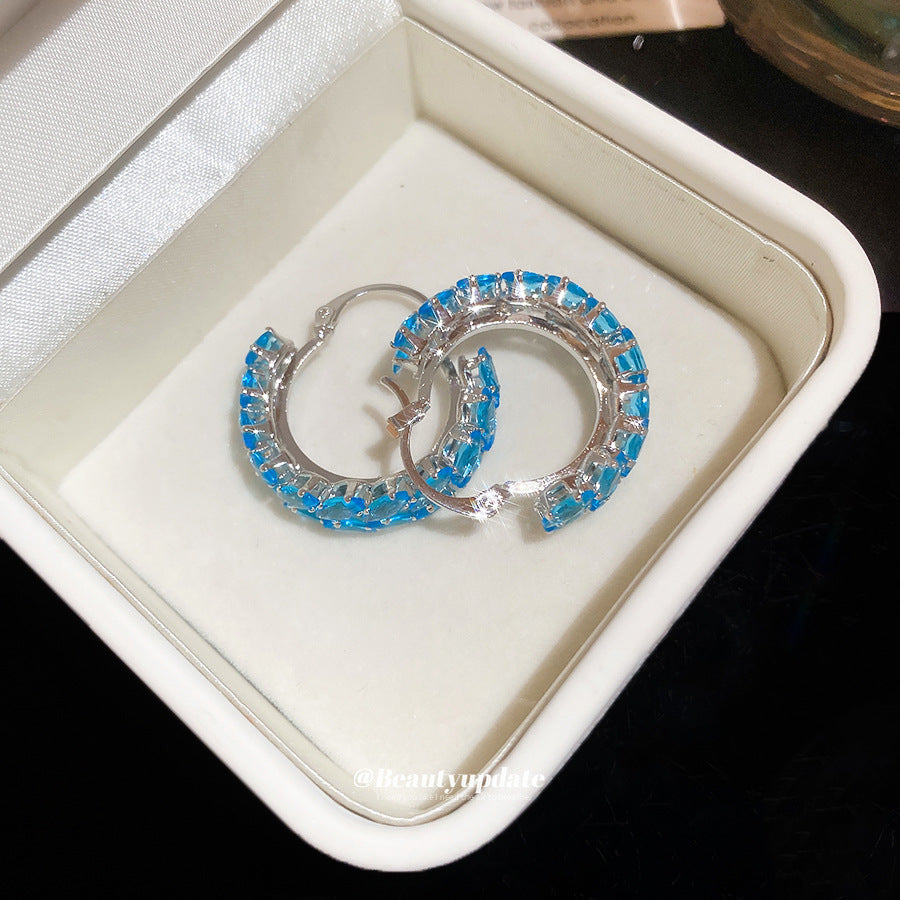 Shiny Wheat Ear Clip Light Luxury Fashion Delicate Earrings