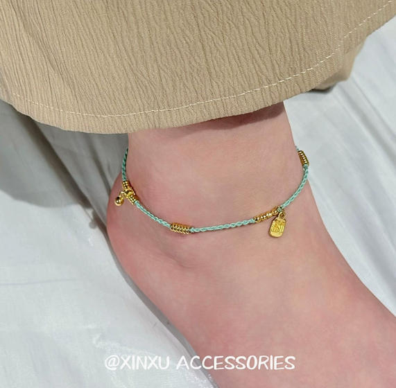 Retro Lotus Design Mountain Ghost Money Tassel Bracelet
