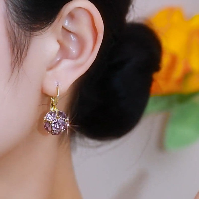 Refined Zircon Clip Purple Trendy Design Rings