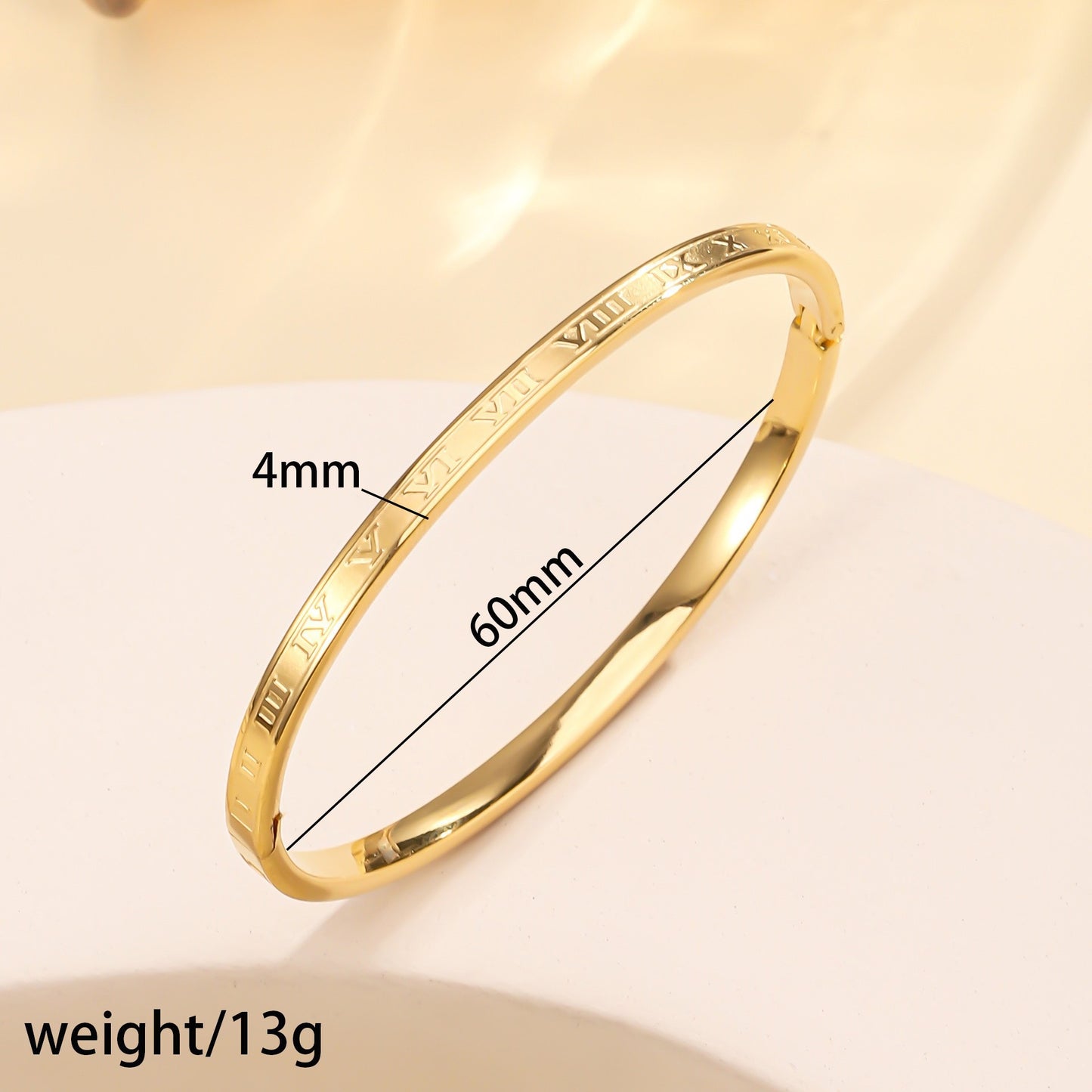 Titanium Steel Stainless Real Gold Furnace Bracelets