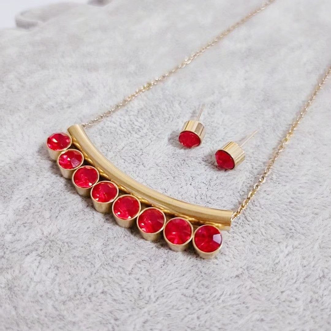 High Quality Color Protection Light Luxury Titanium Necklaces