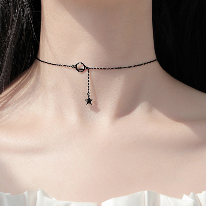 Planet Female Cool Niche Design Clavicle Necklaces