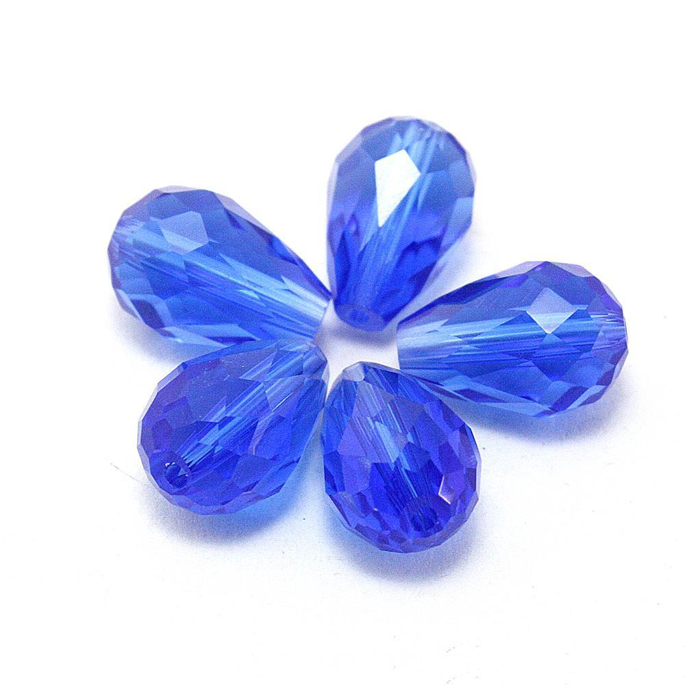 Drop-shaped Glass Crystal Loose Beads Handmade Rings
