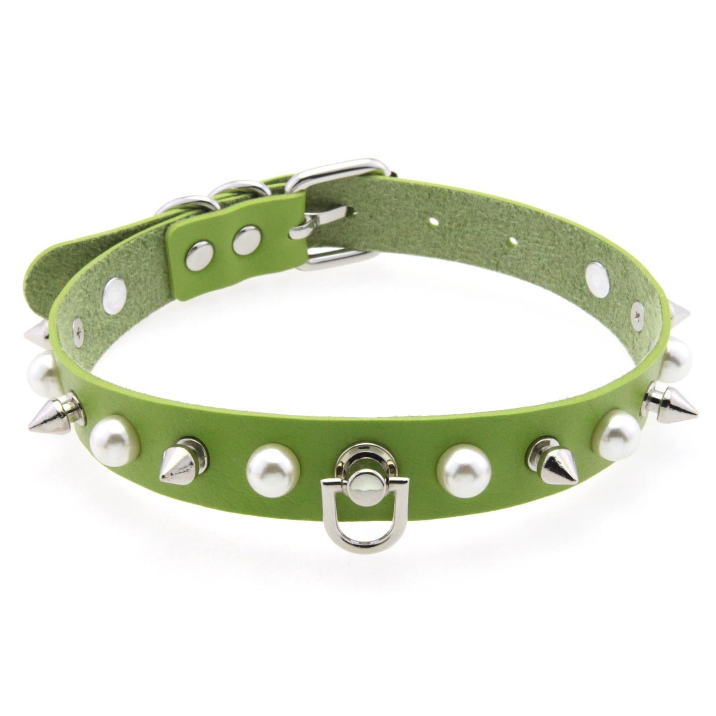 Nail Creative Imitation Pearl Rivet Buckle Clavicle Chain Sexy Collar