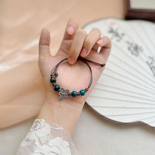 Retro Ethnic Style Artistic Idyllic Woven Butterfly Bracelets